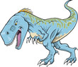 Tyrannosaurus Dinosaur Vector Illustration