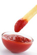 Patatina fritta e ketchup
