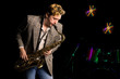 Photo: Young jazz musician with saxophone Young jazz musician with saxophone