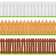 Wooden fences