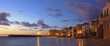 Night time creeps in at cefalu ancient fishing harbour