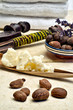 Still life of shea nuts and butter