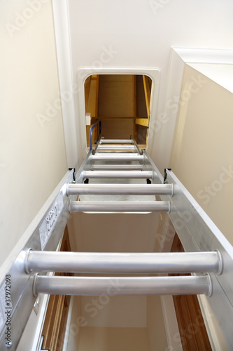 Photo: Entrance to the attic or loft Entrance to the attic or loft