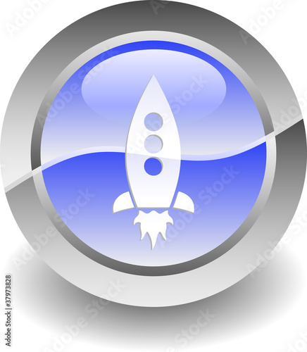 Vector: Rocket shiny icon Rocket shiny icon