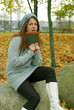 A young girl with a book