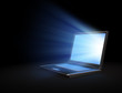 Illustration: Glowing laptop screen Glowing laptop screen