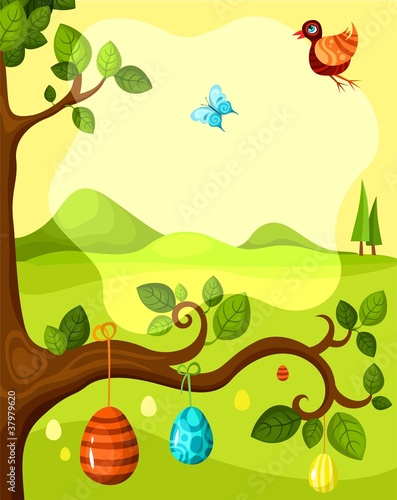 Vector: easter card easter card