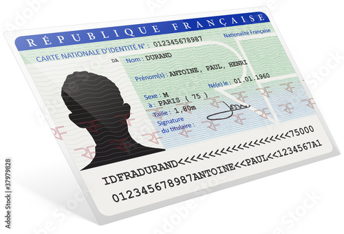 Vector: Carte d'identité Carte d'identité