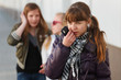 Teenage girl with a mobile phone