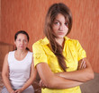 mother and teenager daughter after quarrel