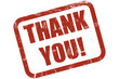Grunge Stempel rot THANK YOU!