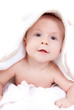 baby mit handtuch
