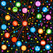 seamless backgrounds communications colored