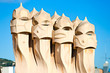 Casa Mila, also know as La Pedrera, Barcelona, Spain.