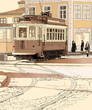 typical tramway  in Porto - Portugal