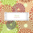 torn floral background with place for your text
