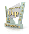 Ununpentium form Periodic Table of Elements - V2