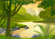 TROPICAL RAIN FOREST TREES AND FRESH WATER STREAM TROPICAL RAIN FOREST TREES AND FRESH WATER STREAM