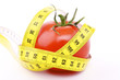 Tomate mit Maßband