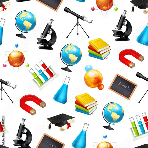 Vector: Science, seamless Science, seamless