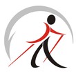 nordic walking logo stilizzato