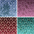 Seamless Background set retro style wallpaper vintage with soile