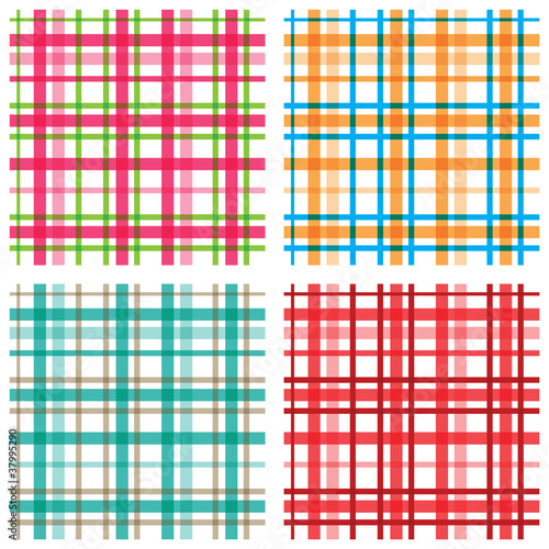 Vector: Plaid patterns Plaid patterns