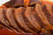 Deer roast with sauce