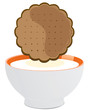 Galleta con leche