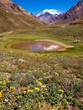 Nature landscape with Aconcagua in Argentina, South America