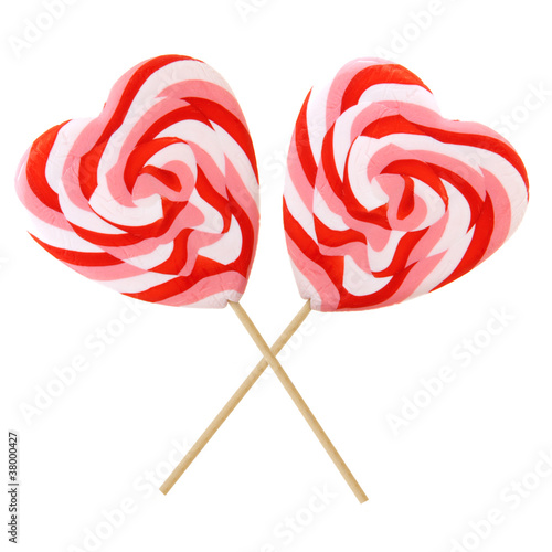 Photo: Heart-shaped lollipops Heart-shaped lollipops
