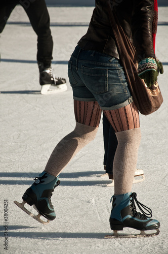 Photo: patinoire extérieure patinoire extérieure