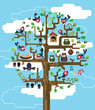 tree with inhabitants