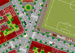 Football Field In Town Football Field In Town