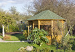 Wooden pavilion for  barbecue