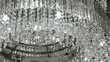 Crystal Chandelier. Close up shot.
