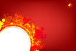 Red splash vector background with place for text