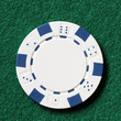 white poker chip