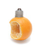Orange in the form of a bulb Orange in the form of a bulb
