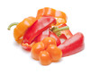 Red and orange pepper cut by rings Red and orange pepper cut by rings