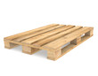 Foto: Pallet. A CEN/EURO pallet on white Backgound. Pallet. A CEN/EURO pallet on white Backgound.