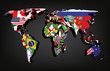 worldmap flags