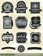 Vector Label Kit:  Label designs, ornaments