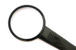 Foto: Black loupe on white background Black loupe on white background