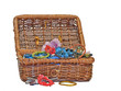 Photo: Basket with hairpins collection Basket with hairpins collection