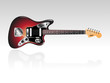 Highly Detailed Vintage Electric Guitar Vector Highly Detailed Vintage Electric Guitar Vector