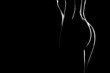 Sexy body nude woman. Naked sensual beautiful girl.