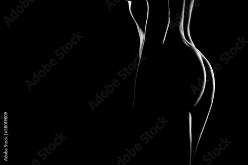 Foto: Sexy body nude woman. Naked sensual beautiful girl. Sexy body nude woman. Naked sensual beautiful girl.