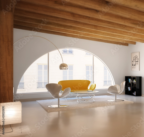 Illustration: Contemporary Loft Design Contemporary Loft Design