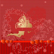 Red retro valentine fairy